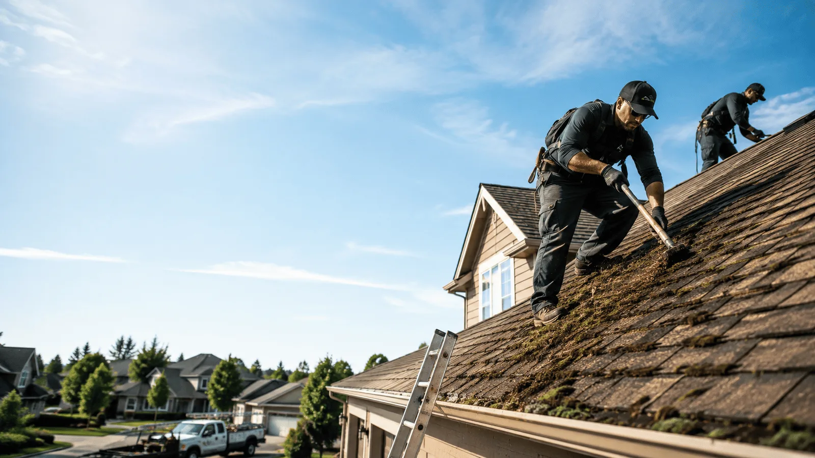 Roof Moss Removal in Hemlock, MI near me